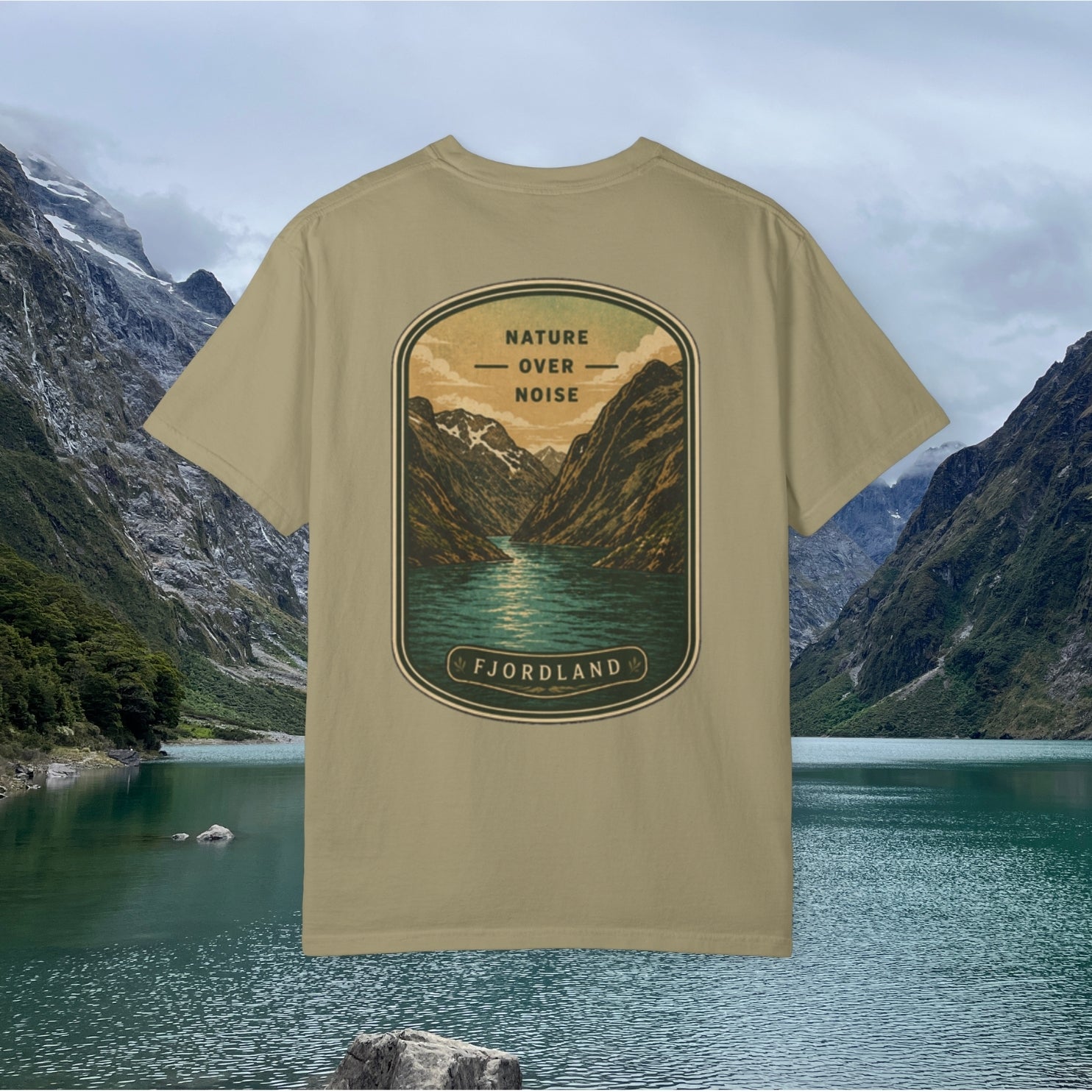 Nature Over Noise. Fjordland Graphic Tee