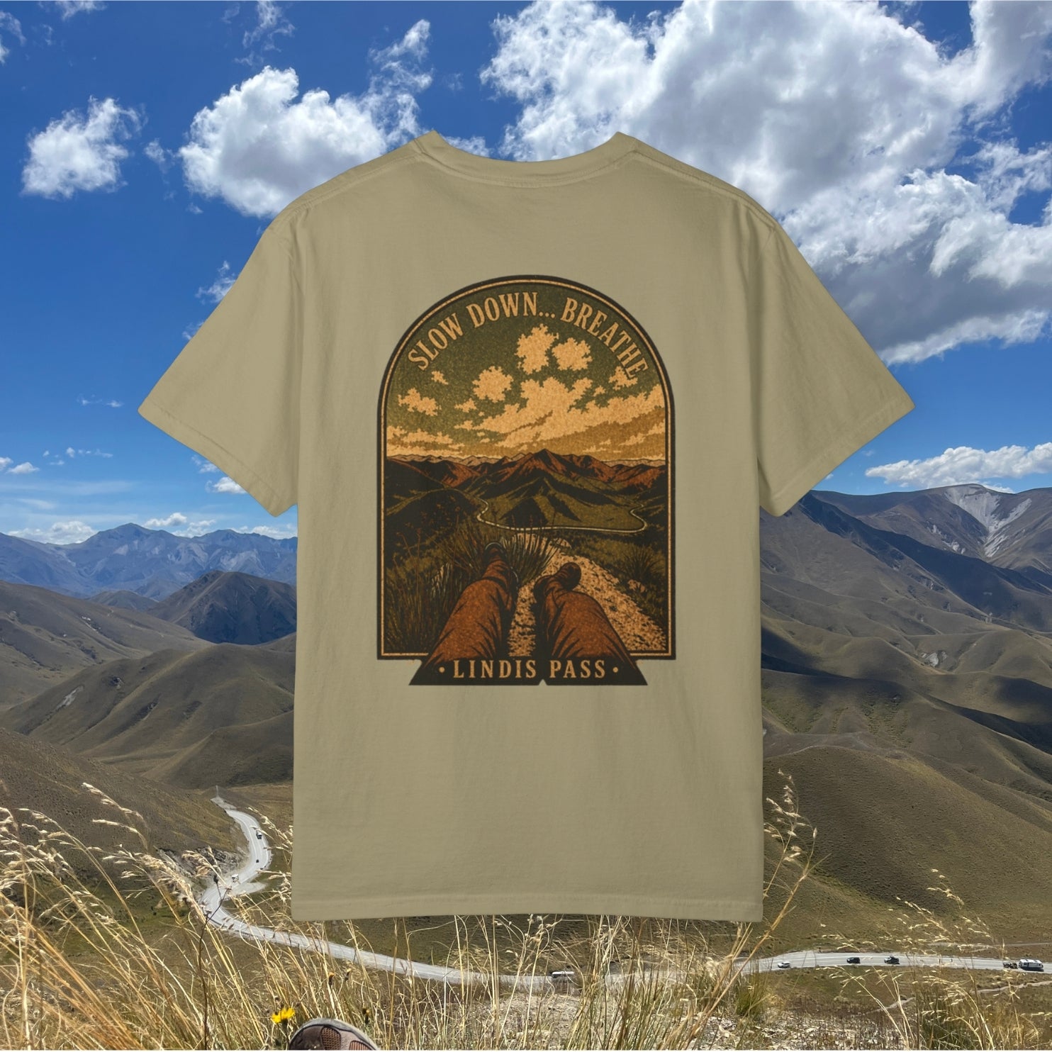 Slow down, Breath. Lindis Graphic Tee