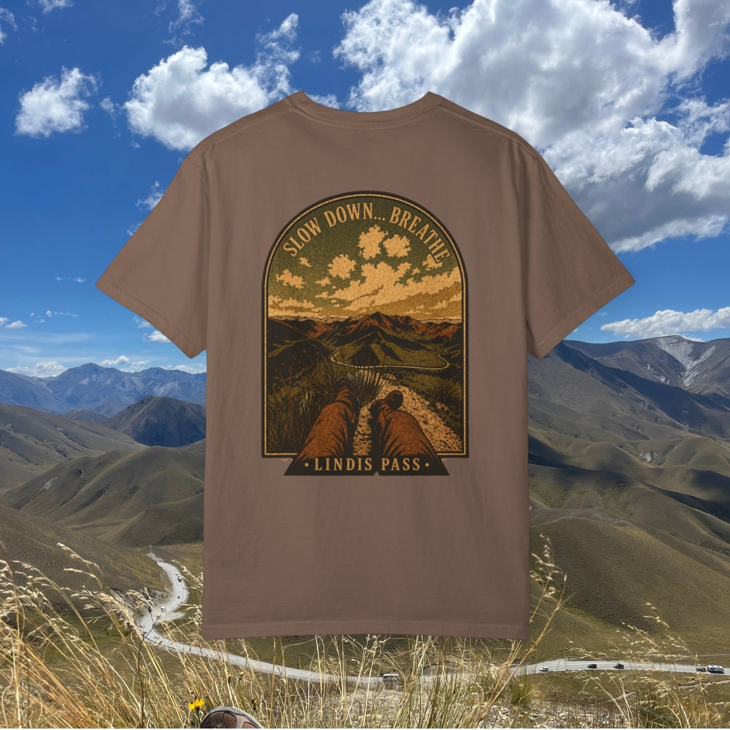 Slow down, Breath. Lindis Graphic Tee