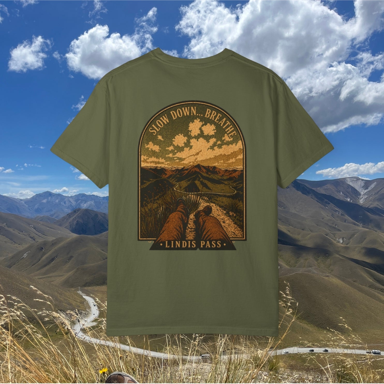 Slow down, Breath. Lindis Graphic Tee
