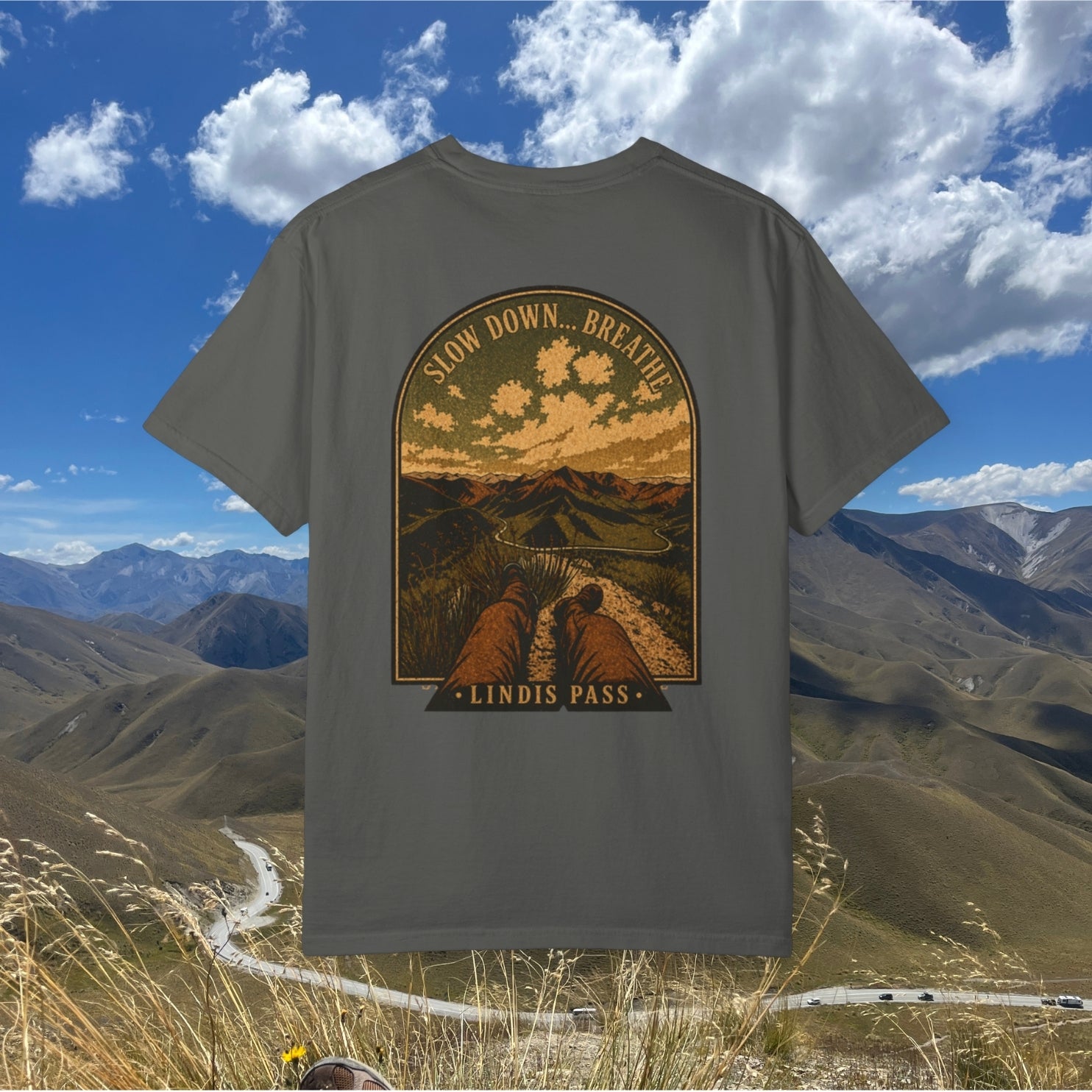 Slow down, Breath. Lindis Graphic Tee