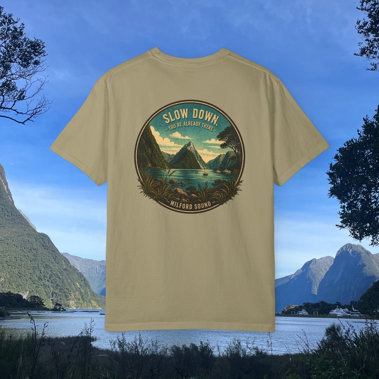 Slow down. You're already there. Milford Graphic Tee